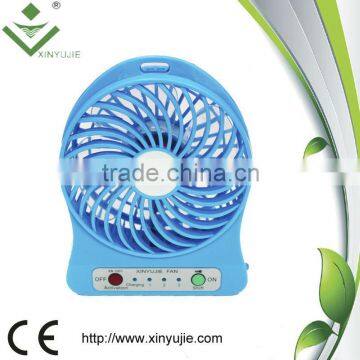 XB-1001 18650 Li-ion 18650 battery rechargeable mini USB portable fans