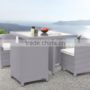 Comtemporary wicker coffee set furniture - Patio Outdoor dining Set - Poly Rattan Dining Set