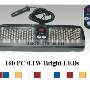 WINDSHIELD CAR LED STROBE LIGHT,VISOR LED STROBE LIGHT (SR-LS-113D), 160 PCs super bright Leds (0.1W LED)