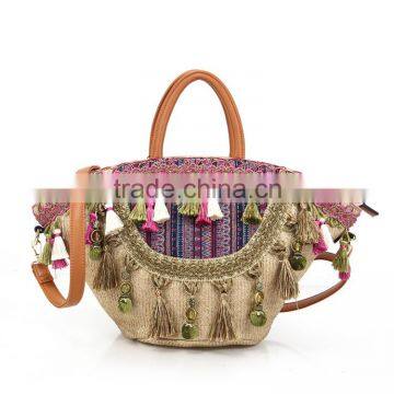 2016 New Design Women Vintage Handbags Bohemian Shoulder Bags Winter Bucket Bags