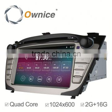 Ownice quad core RK 3188 Android 4.4 & Android 5.1 car stereo GPS for Hyundai Tocson IX35 support TV