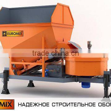 Mobile concrete batching plant EUROMIX CROCUS 15/750