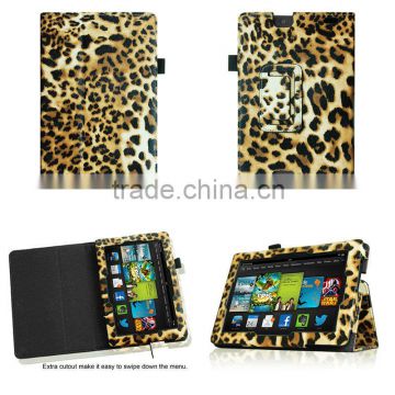 Giraffe Brown Leather Case For Amazon Kindle Fire HD 7.0 2013 Edition