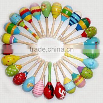 colourful wooden maraca