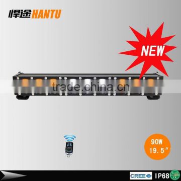 2015 new product remote control led light bar 90w led offroad light bar amber amber strobe led light bar