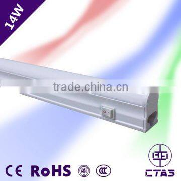 High quality asian tube T5 Integrated with switch LED Tube T5 14W 90CM 1400lm 120deg CE & ROHS t5 led tube