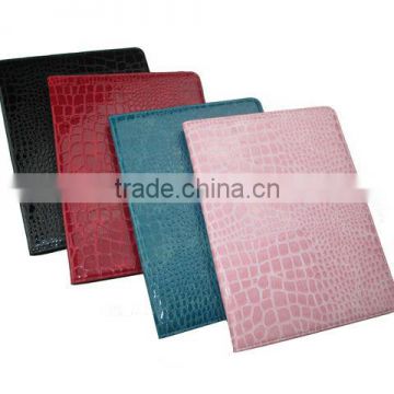 New Arrival, For iPad2 Crocodile/Alligator Pattern PU Leather Case, Flip Leather case with stand for apple iPad 2