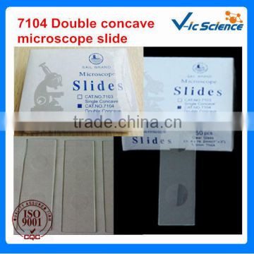 Common size 7104 double concave microscope slide