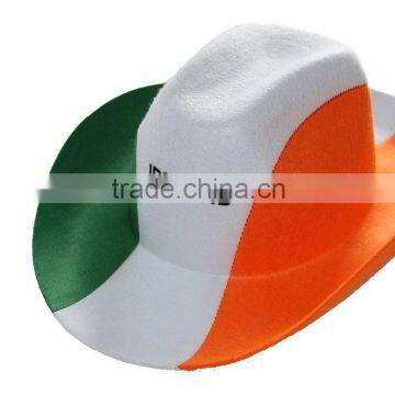Hot sell felt Cowboy Hat cowboy hat flag cowboy hat in national flag