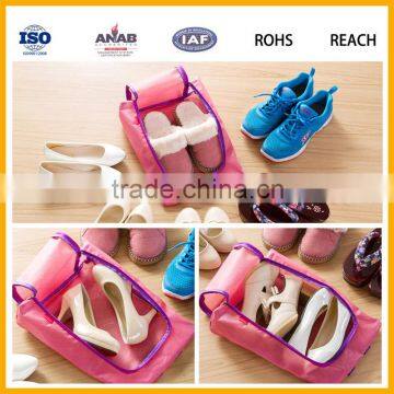 Latest Design Popular Custom Portable Multilayer Dustproof Nylon Shoe Bag