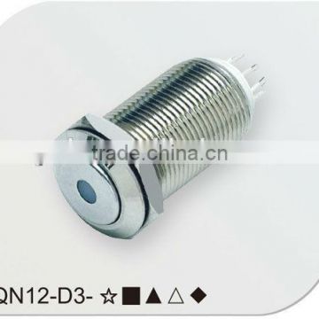 QN12-D4 dot red 24V led stainless steel latching switch