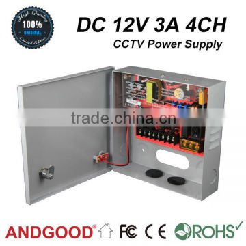 DC 12v 3A uniterruptible cctv power supply 36W Battery power solution