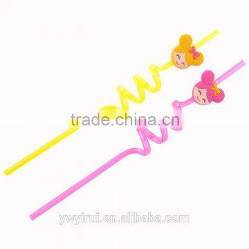 Eco friendly plastic drinking straw print