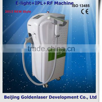 Pain-Free 2013 Laser Tattoo Removal Slimming Machine Cavitation E-light+IPL+RF Machine Medical Aesthetic Latest 808 Diode Laser For Hair Vertical