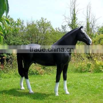 outdoor garden decoration resin craft fiberglass life size horse