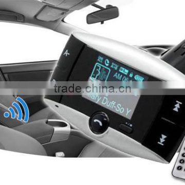 Bluetooth Car Kit FM Transmitter HandsFree Phone MP3 Player SD/MMC/USB + Remote Kit Car