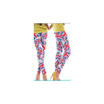 Wholesale union Jack leggings ninth pants UK