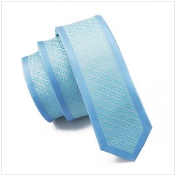 Satin Customized Polyester Woven Necktie Extra Long Dots