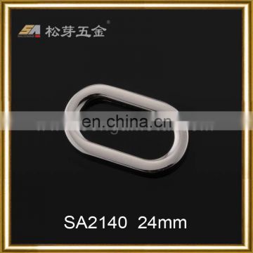 Zinc alloy oval shape loops metal belt loop 24mm