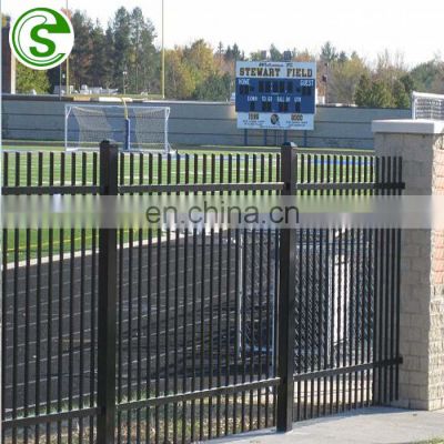 China supplier used galvanized steel wrought iron fence panels