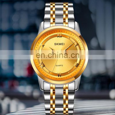 SKMEI Brand 1870 Luxury Watch Custom Logo Saat Men Gold Business Quartz Watch