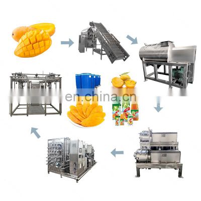 Commercial mango juicer production line fruit extractor machine filling sealing processing plant