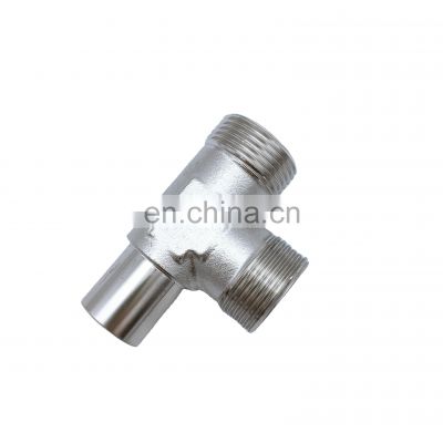 stainless steel accessories bulkhead union tee pipe fitting of high quality ISO9001