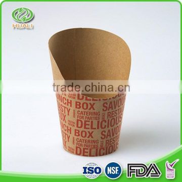 Disposable Paper French Fries Chip Cups with Printing