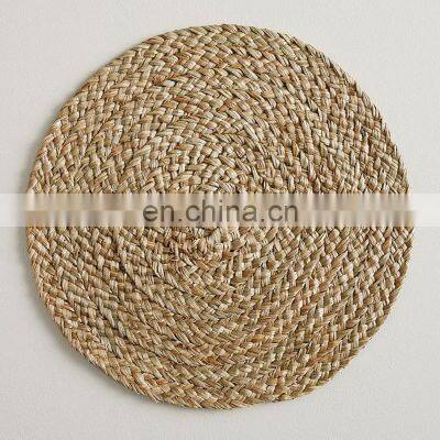 New Design Seagrass Placemat Round Table mat Hot Sale Natural Weave wall decor basket wholesale Manufacturer