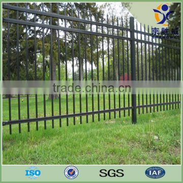 Security steel tube wrought iron garden fence