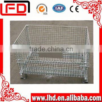 american type welded wire cage with casters