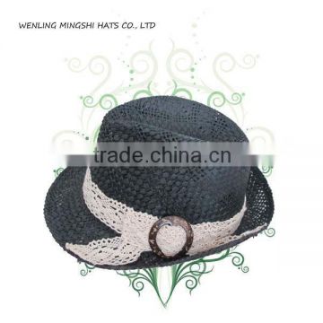 popular summer trilby fedora hat for lady