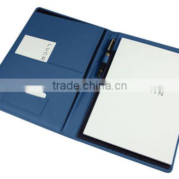 High Quality Different Size PU leather file folder, luxury Portfolio For PU Material