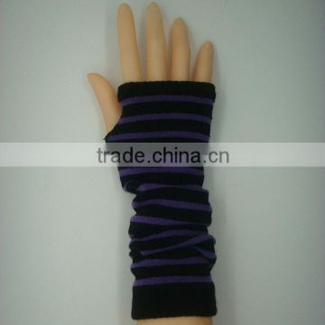 Boxi-High quality double color long knitted gloves