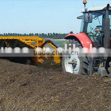 Tractor towable Composting machine for waste organic composting