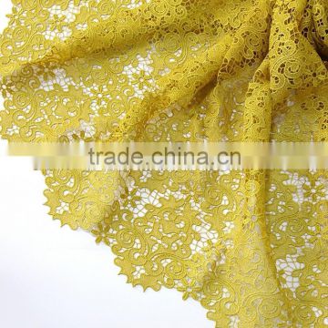 indian lace embroidery fabric high quality african lace fabrics guipure wholesale cord lace fabric 5 yard