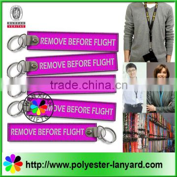 Remove before flight keychain
