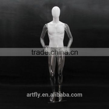 high gloss white and transparent unbreakable plastic mannequin