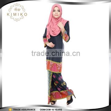 2015 Fashion Design Baju kurung and baju melayu made in China