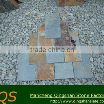 natural rusty slate stone flat roof tiles
