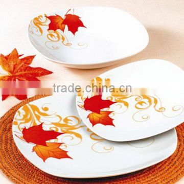 SGS,FDA,Ecofriendly Porcelain square fine dinner sets wholesale giftware