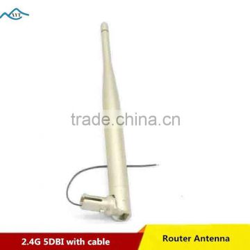 Factory Price Indoor 2400-2500MHZ 2.4G wifi 5dbi AP antenna with cable
