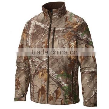 Custom men camoflage softshell jacket