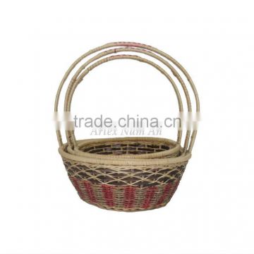 R49 New Shape Round Rattan Basket