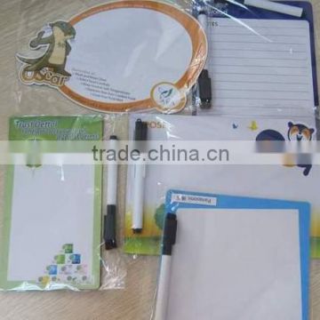 Hot sale customized magnetic memo sticker with pen