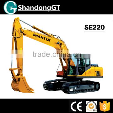 China SHANTUI 220HP hydraulic crawler excavator SE220 for sale