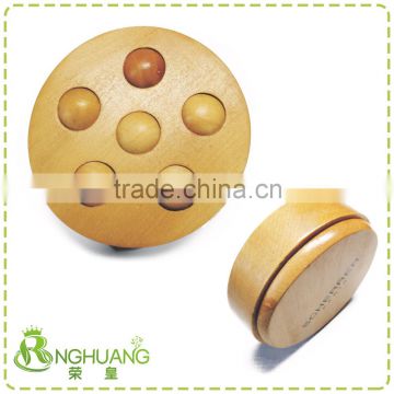 Round wooden massager