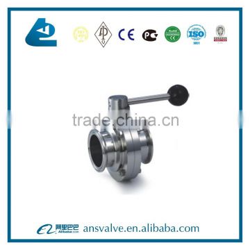 Sanitary Clamp-on butterfly valve