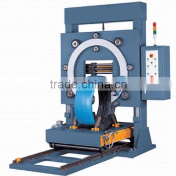 Electric stretch film horizontal wrapping machine with conveyor