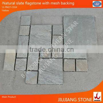 natural slate flagstone with mesh backing